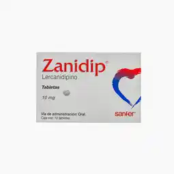 Farmacias YZA Zanidip 10mg 10 tabs oferta