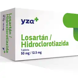 Farmacias YZA Yza losartan/hidroclorotiazida 12.5mg oferta