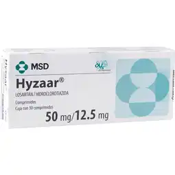 Farmacias YZA Hyzaar 50mg/12.5mg 30 tabs oferta