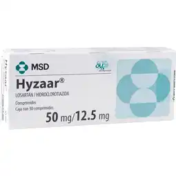 Farmacias YZA Hyzaar 50mg/12.5mg 30 tabs oferta
