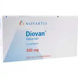Farmacias YZA Diovan 320mg 14 comp oferta