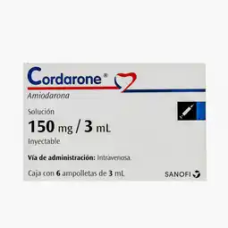 Farmacias YZA Cordarone 150mg 6 amp x 3ml oferta