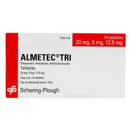 Farmacias YZA Almetec tri 20mg/5mg/12.5mg 14 tabs oferta
