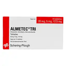 Farmacias YZA Almetec tri 20mg/5mg/12.5mg 14 tabs oferta