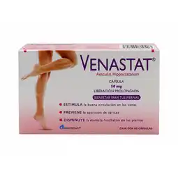 Farmacias YZA Venastat 265mg 60 caps oferta