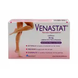 Farmacias YZA Venastat 265mg 60 caps oferta