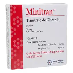 Farmacias YZA Minitran 18mg 7 prchs oferta