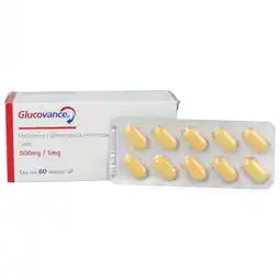 Farmacias YZA Glucovance 500mg/5mg 60 tabs oferta