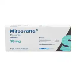 Farmacias YZA Mitzoratta 20mg 14 tabs oferta