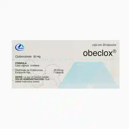 Farmacias YZA Obeclox 30mg 30 caps oferta