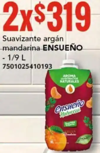 City Club ENSUEÑO Suavizante argán mandarina 2x1/9L oferta