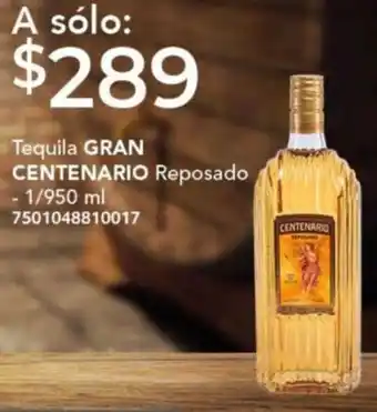 City Club Tequila GRAN CENTENARIO Reposado 1/950ml oferta