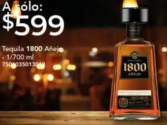 City Club Tequila 1800 Añejo 1/700ml oferta