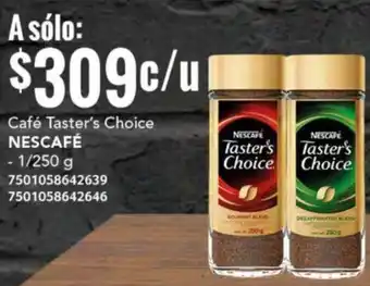 City Club NESCAFÉ Café Taster's Choice 1/250g oferta