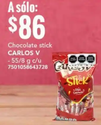 City Club CARLOS V Chocolate stick 55/8g oferta