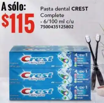 City Club Pasta dental CREST Complete 6/100ml oferta