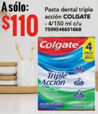 City Club COLGATE Pasta dental triple acción 4/150ml oferta