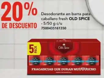 City Club OLD SPICE Desodorante en barra para caballero fresh 5/50g oferta