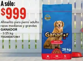 City Club GANADOR Alimento para perro adulto razas medianas y grandes 1/15kg oferta