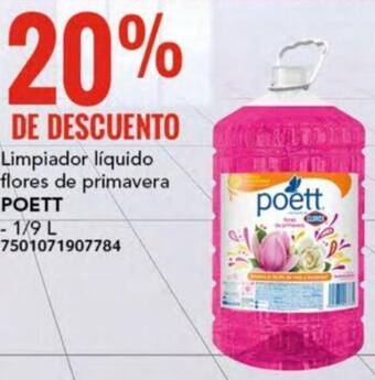 City Club POETT Limpiador líquido flores de primavera 1/9L oferta