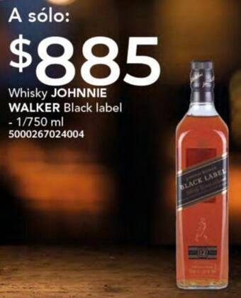 City Club JOHNNIE WALKER  Whisky Black label 1/750ml oferta