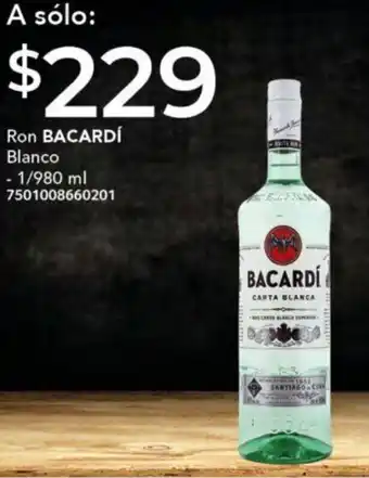 City Club BACARDÍ Ron Blanco 1/980ml oferta