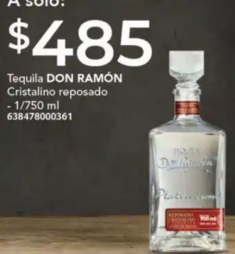 City Club Tequila DON RAMÓN Cristalino reposado 1/750ml oferta