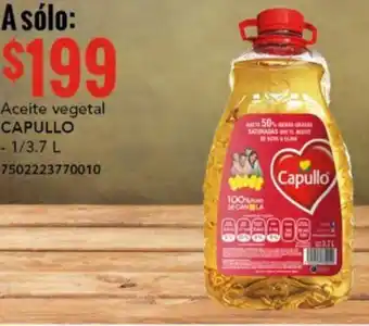 City Club CAPULLO Aceite vegetal 1/3.7L oferta