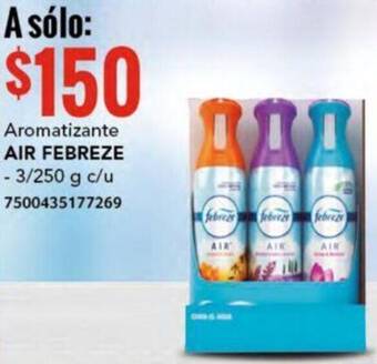 City Club AIR FEBREZE Aromatizante 3/250g oferta