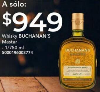 City Club BUCHANAN'S Whisky Master 1/750ml oferta