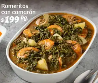 Soriana Híper Romeritos con camarón oferta