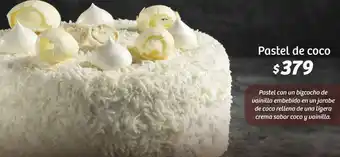 Soriana Híper Pastel de coco oferta