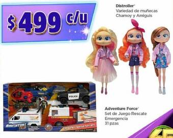 Bodega Aurrerá Distroller Variedad de muñecas Chamoy y Amiguis oferta
