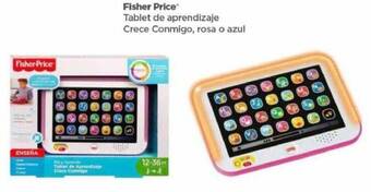 Bodega Aurrerá Fisher Price Tablet de aprendizaje Crece Conmigo, rosa o azul oferta