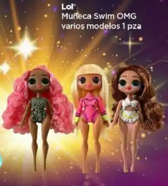 Bodega Aurrerá Lol Muñeca Swim OMG varios modelos 1 pza oferta