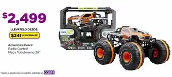 Bodega Aurrerá Adventure Force Radio Control Mega Todoterreno 26" oferta