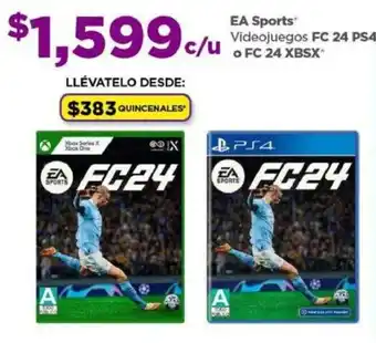 Bodega Aurrerá EA Sports Videojuegos FC 24 PS4 o FC 24 XBSX oferta