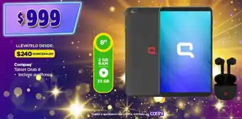Bodega Aurrerá Compaq Tablet Qtab 8 oferta