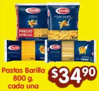 Soriana Híper Pastas Barilla 800g oferta