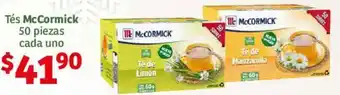Soriana Híper Tés McCormick 50 piezas cada uno oferta