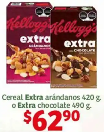 Soriana Híper Cereal Extra arándanos 420 g. o Extra chocolate 490g oferta
