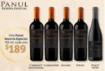Soriana Híper Vino Panul Reserva Especial 750ml oferta