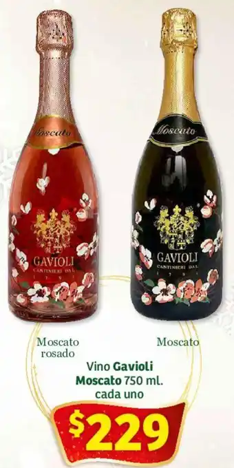 Soriana Híper Vino Gavioli Moscato 750ml oferta