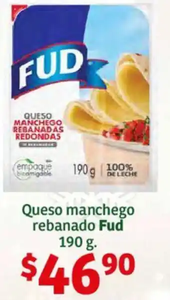 Soriana Híper Queso manchego rebanado Fud 190g oferta