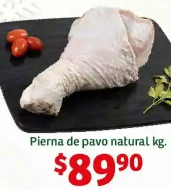 Soriana Híper Pierna de pavo natural kg. oferta