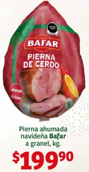 Soriana Híper Pierna ahumada navideña Bafar a granel kg oferta