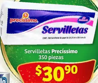 Soriana Híper Servilletas Precíssimo 350 piezas oferta