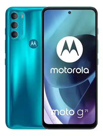 Smartphone motorola moto g71 6.4'' 128gb + 6gb ram 5g android 11 color verde jade
