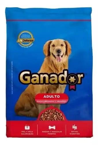 Mercado Libre Alimento ganador para perro adulto de raza mediana y grande en bolsa de 25kg oferta