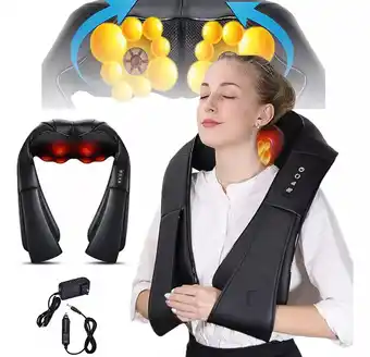 Masajeador shiatsu cuello espalda hombro pies con calor